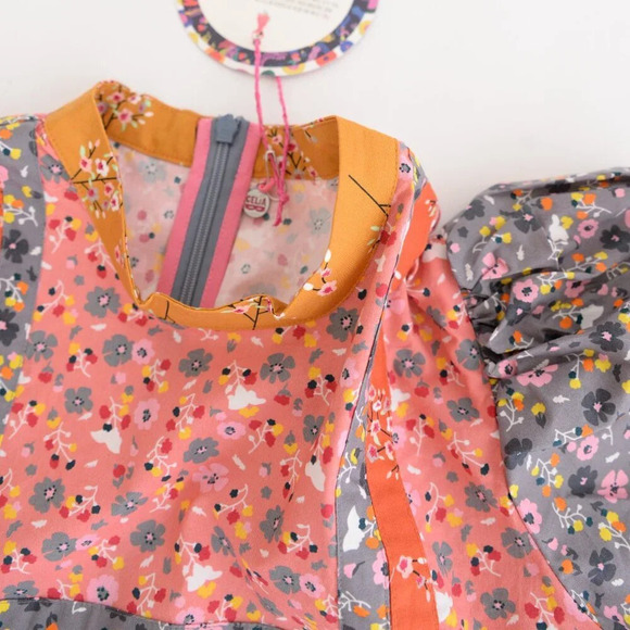 Celia B BuckEye Tree Puff Sleeve Multicolor Floral Mini Dress S - Picture 16 of 16